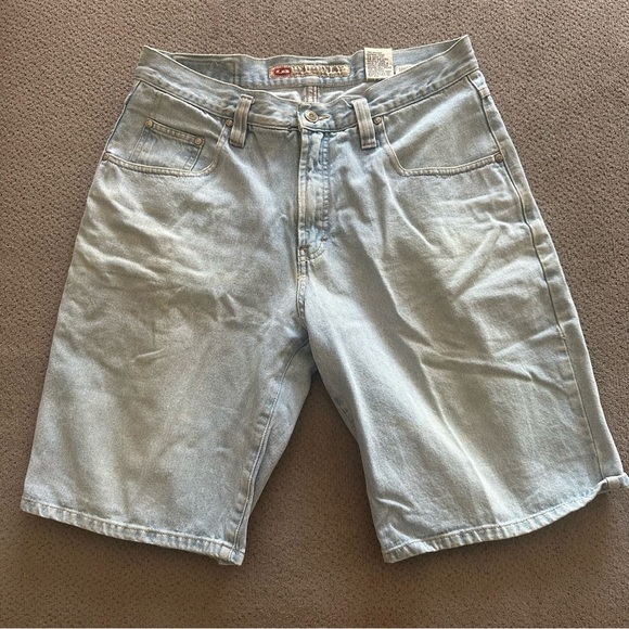 Y2K Union Bay Light Blue Denim Men's Shorts 32 - Picture 1 of 6